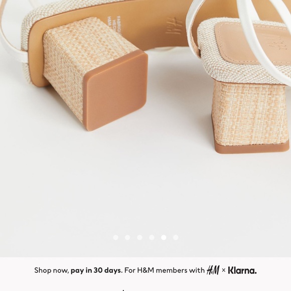 H&M strappy canvas heels - Picture 3 of 6